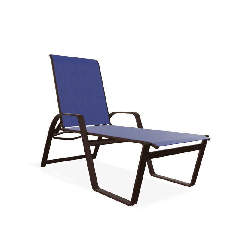 Holna Outdoor Rust-Resistant Metal Chaise Lounge