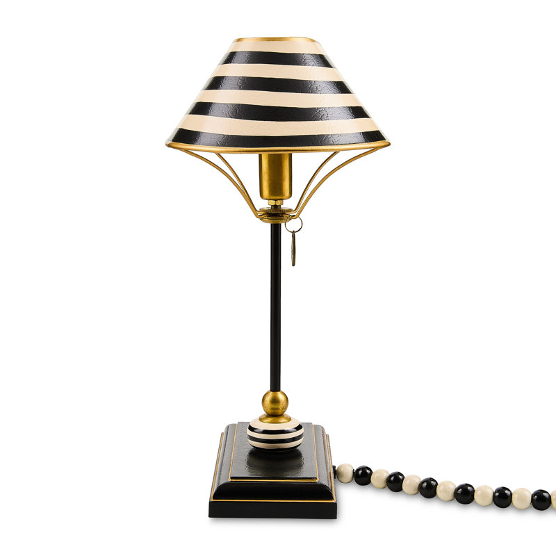 Black and White Library Lamp