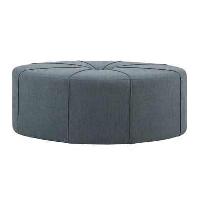 Blue Fabric Living Room 48": Fashionable Option, Strong Wood Construction Modern Area Accessory, Solid