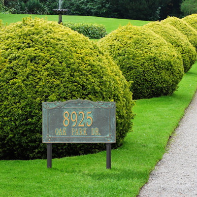 Plaque d'adresse sur 2 lignes Signature Series
