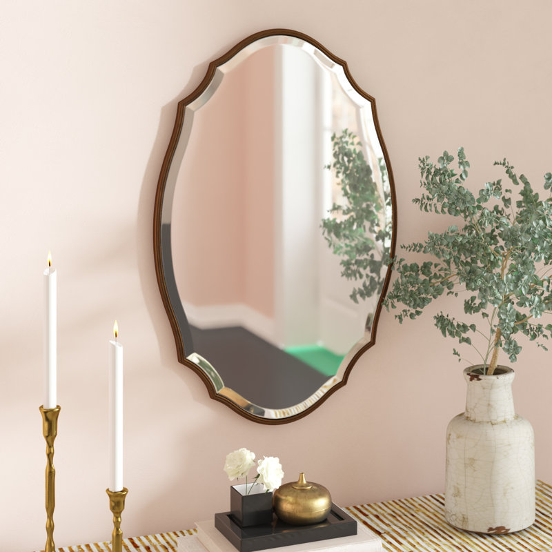 Miroir d'appoint Ikumi, Bronze vieilli, 30 po x 19,9 po