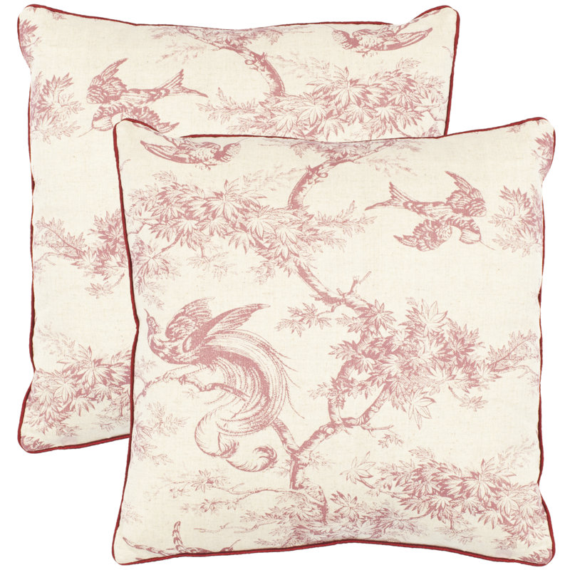 Norah Throw Pillow, Raspberry