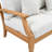 Clairmont Teakwood Patio Loveseat-1187069199