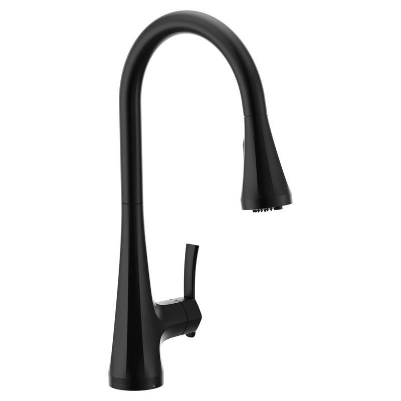 Sinema 3 In 1 Water Filtration Pulldown Kitchen Faucet, Matte Black