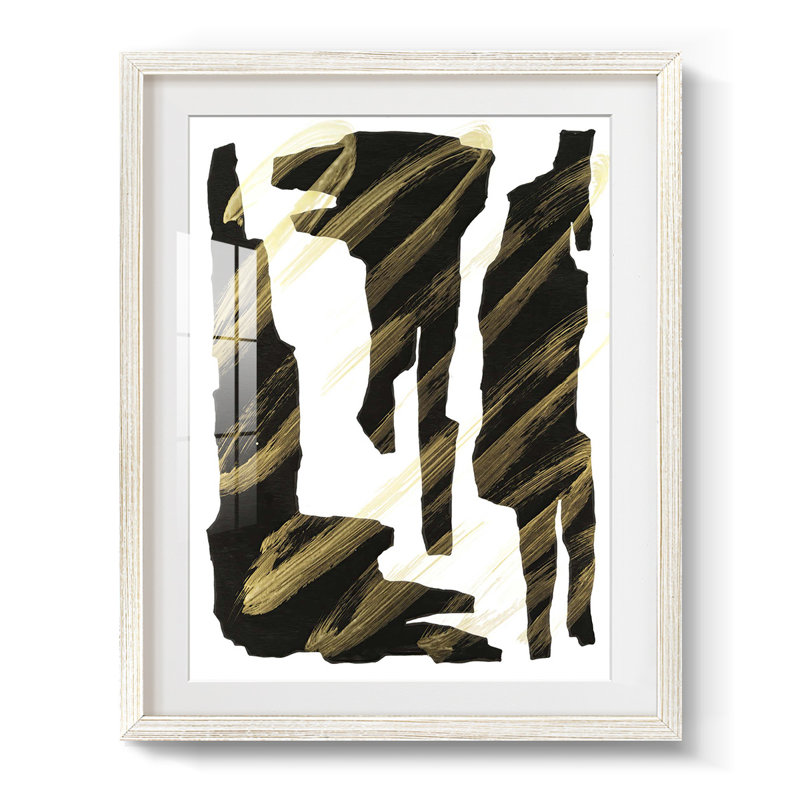 Onyx Obelisks III -Framed Print, 19.5" H x 16.5" W, White
