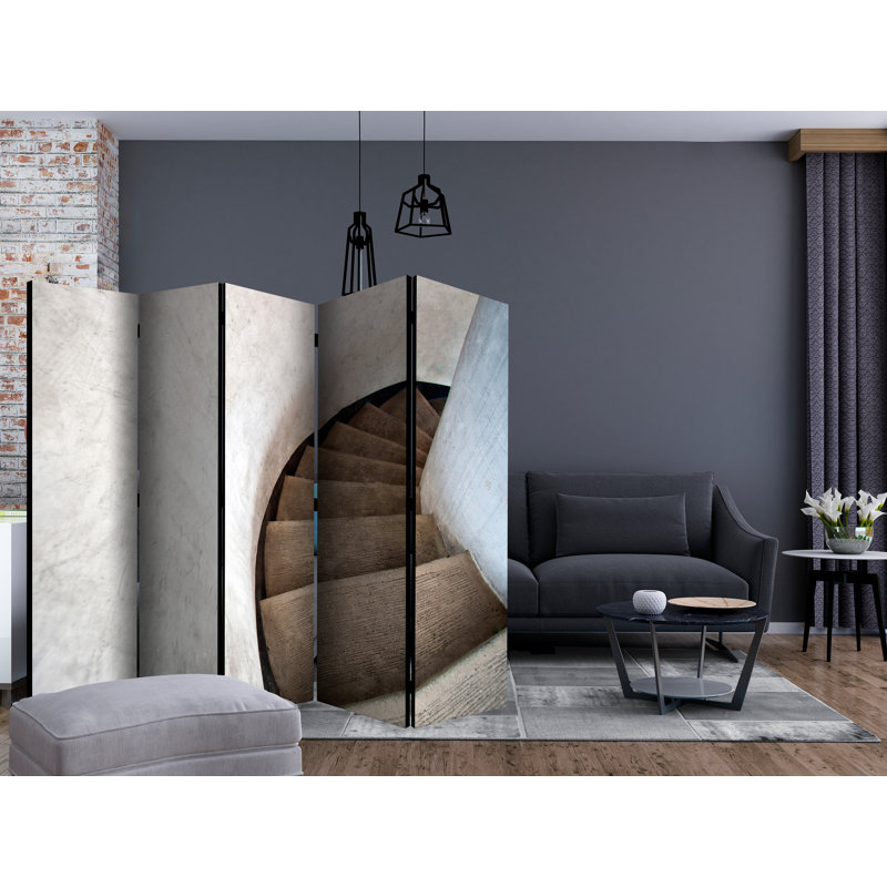 Waterfront 225cm W x 172cm H 5 - Panel Folding Room Divider