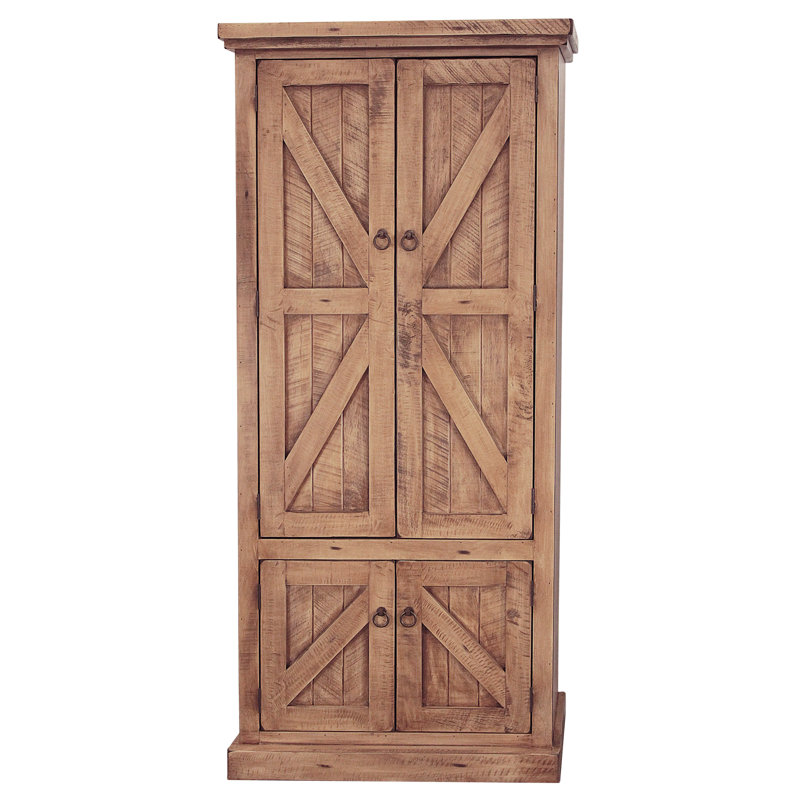 Zimmerman 74.75'' Kitchen Pantry, Rustic Soft White