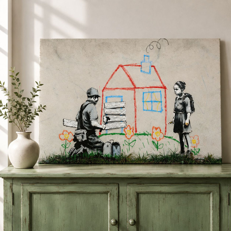 Peinture décorative sur toile