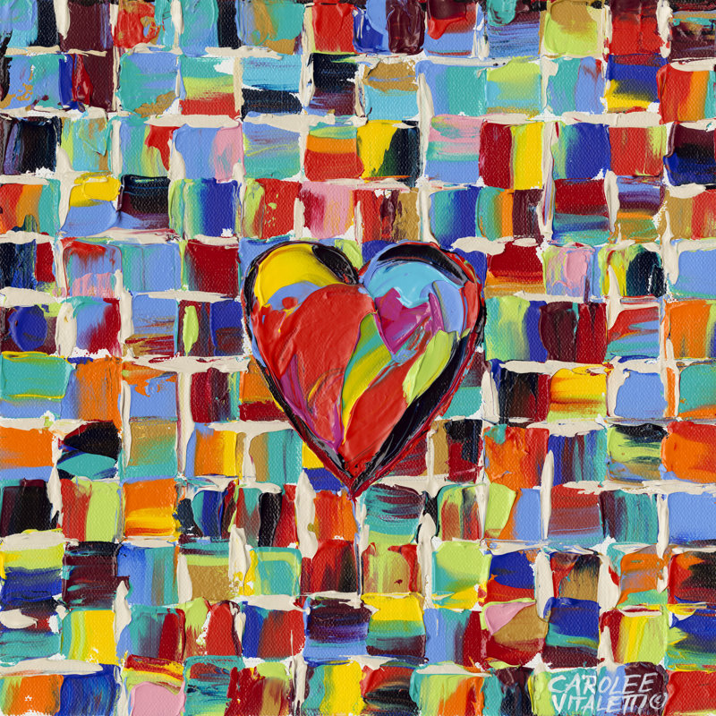 Amour de la couleur I, H 30 po x l 30 po x P 1,25 po