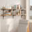 54" X 10" Floating Bookshelf, Height Adjustable Wall Shelving Unit For Living Room And Office Decor, 1" Thick Solid Wood Shelves, Farmhouse & Boho Decor, 2 Tier, Burnt-940790703-949396762