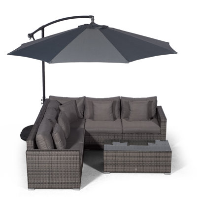 Yancey 5 Seater Rattan Corner Sofa Set