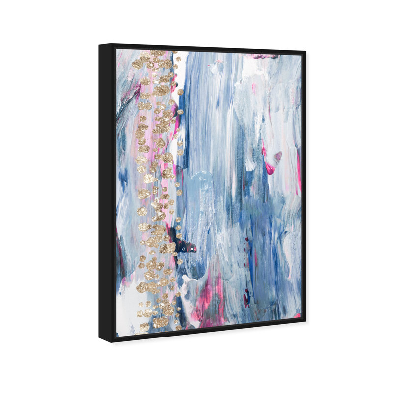 Butterfly Forest - toile flottante Arton, H 45 po x l 30 po, Cadre noir