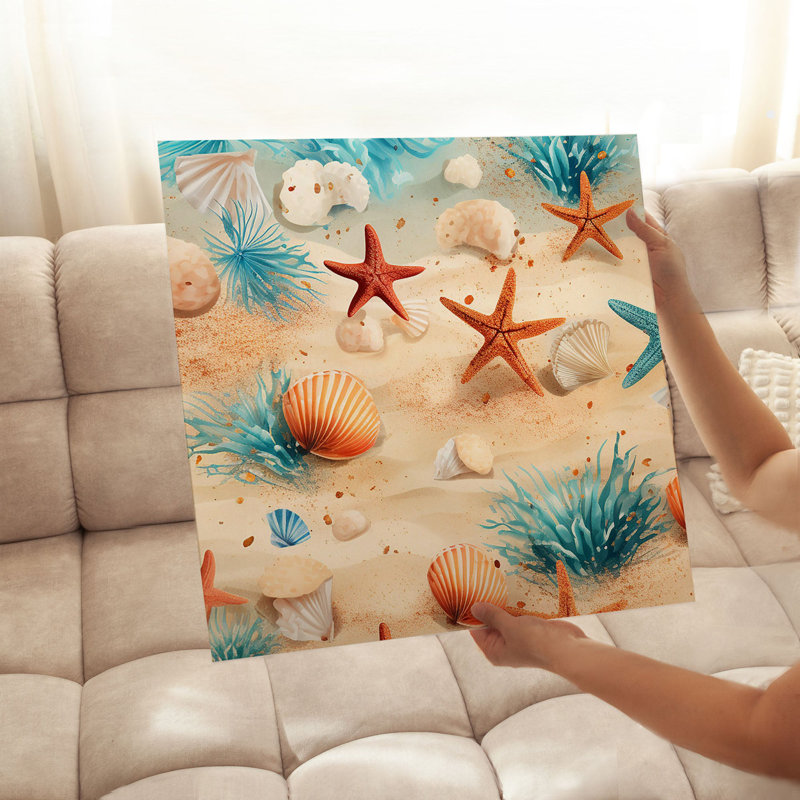 Animaux, étoile de mer I, reproduction d'art sans cadre, H 12 po x l 12 po