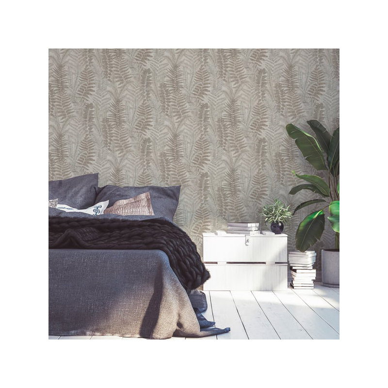Galerie Flourish Green Tree Leaf Wallpaper FL61119, Bronze