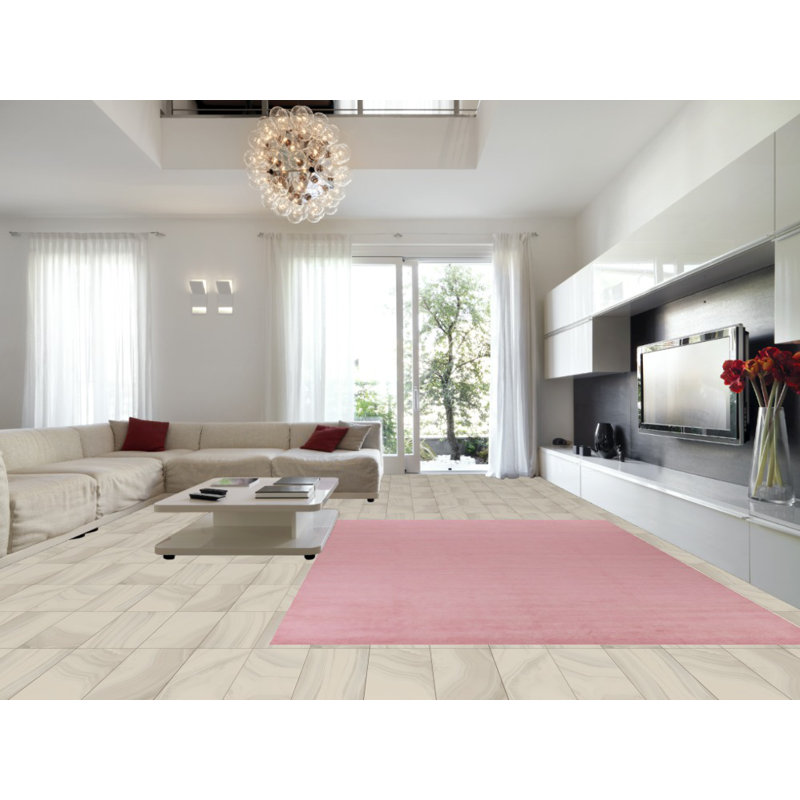 Tapis perse rose Gabbeh 9x13