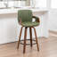 Tabouret de comptoir pivotant avec structure en bois Youngstown-123200650