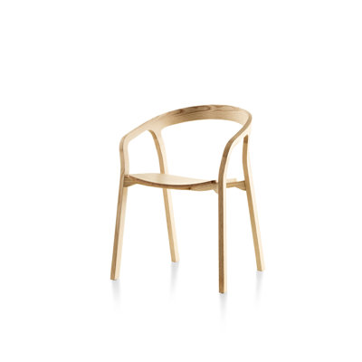 She Said Solid Wood Stacking Arm Chair