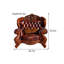 Fauteuil en cuir véritable capitonné European Classic
