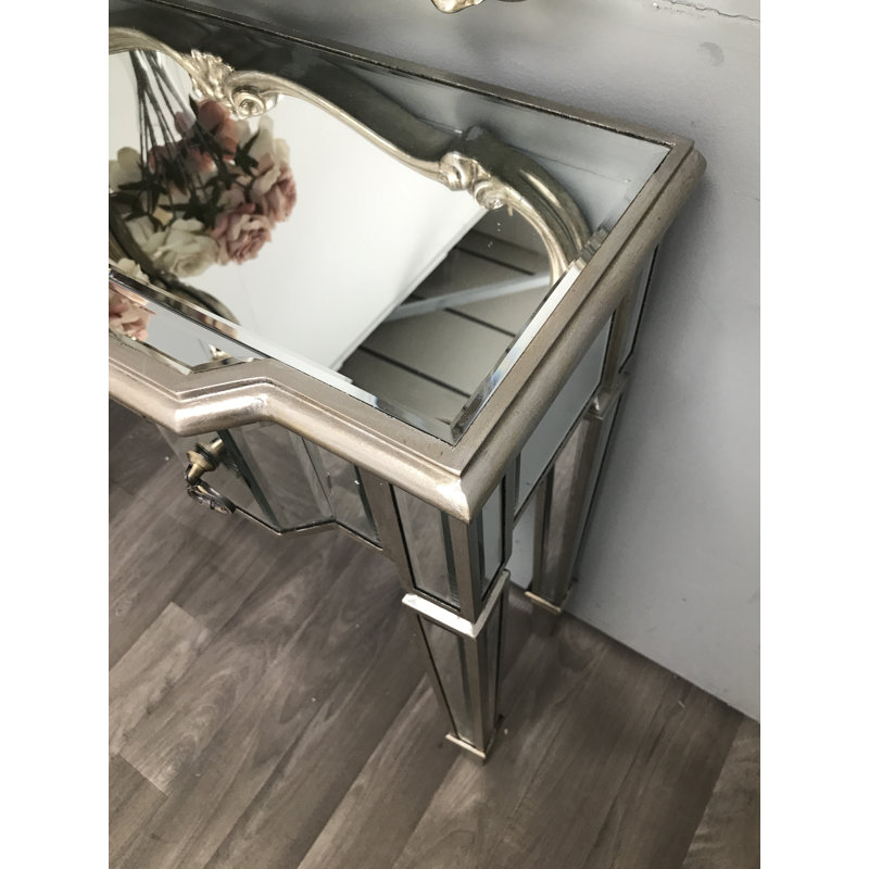 Cuyuna 85cm Glass Top Console Table