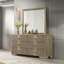 Commode en bois avec 6 tiroirs de rangement pour la chambre à coucher