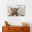 Impression sur toile Highland Cow and Dandelions-1950826326