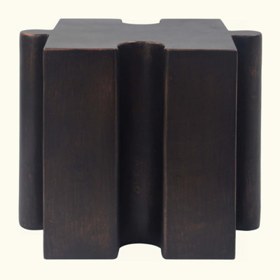 Puzzle Art Side Table, Modular Concave Edge MGO Table - Buy Singles Or Combine For Custom Layouts, Indoor & Outdoor