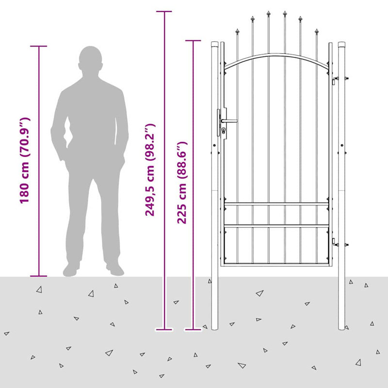 Double Gate with Lock, 100 x 200 cm