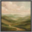 «Soft Green Hills and Winding Path Landscape», impression sur toile encadrée-2077572966-2077572968