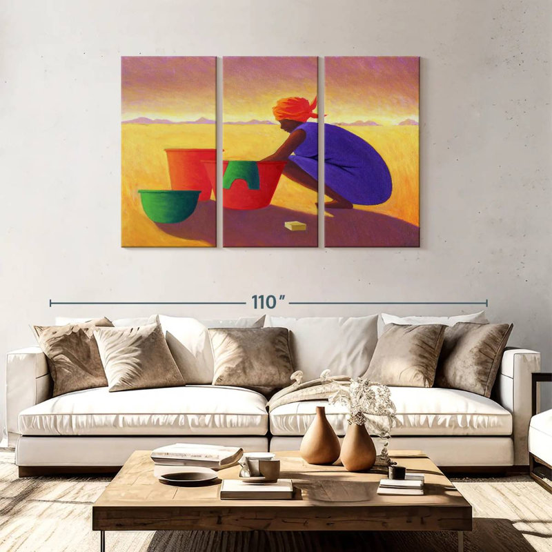 Washer Woman, 48" H x 74" W