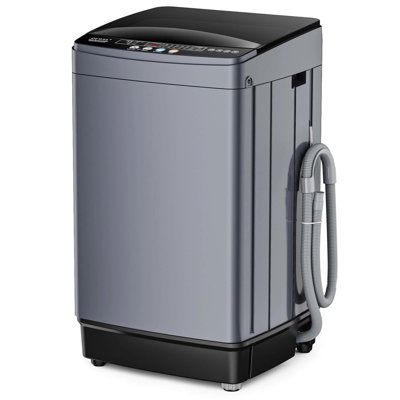 Laveuse portative compacte DEWEL 17,8 lb, combinée à l'essorage entièrement automatique, chargement par le haut, 10 programmes de lavage, mise en marche différée 24 heures, verrouillage enfant, 56dB silencieux, nettoyage automatique de la baignoire, pour appartement, véhicule récréatif, dortoir, petit espace