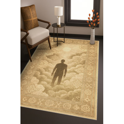 Tapis beige tissé Mosso