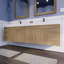 Ensemble de meuble-lavabo mural double 84 po Batoul Spring-71270894