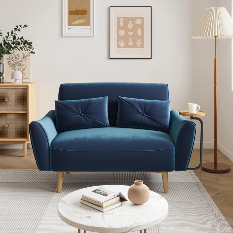 Canapé-causeuse, 47 po, Bleu