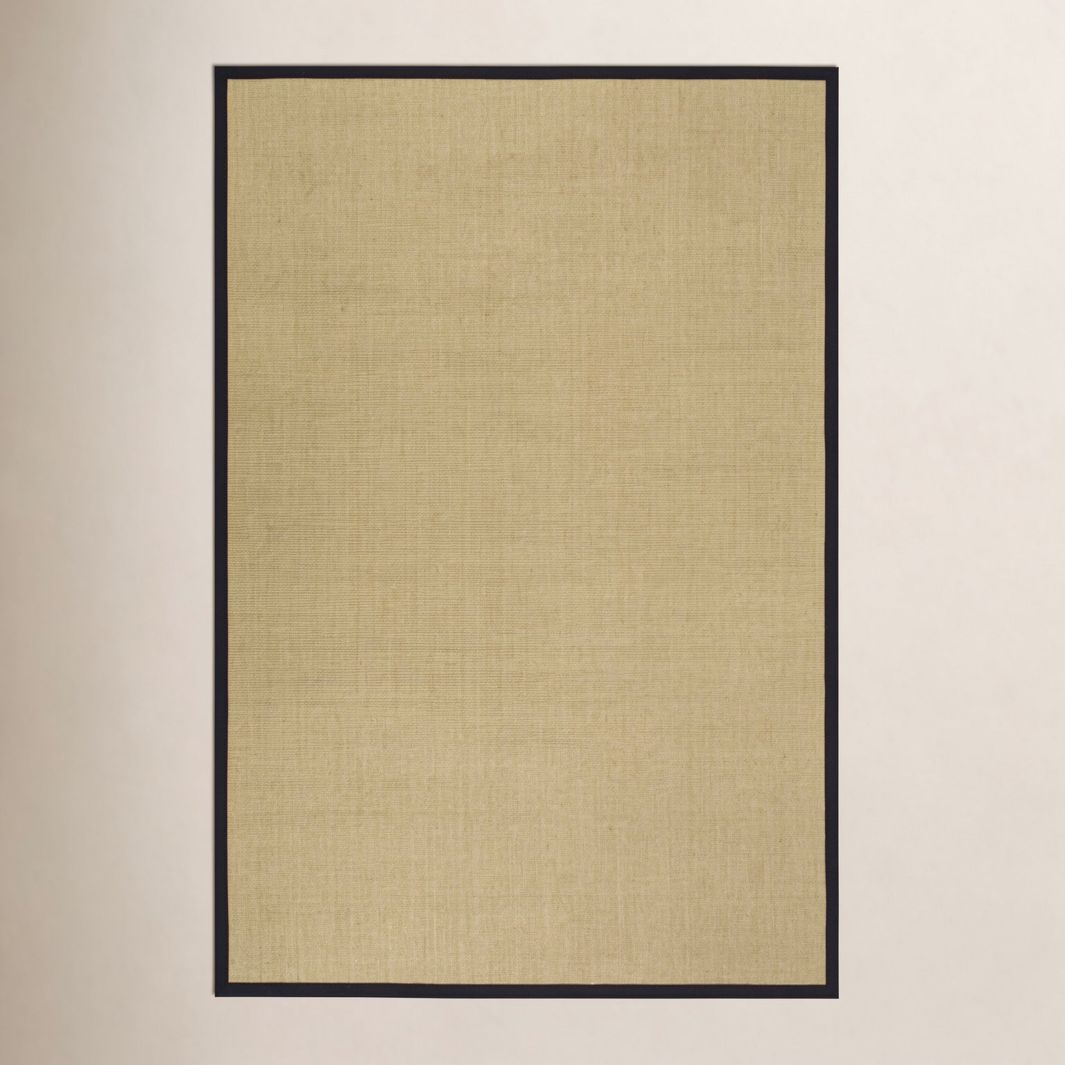 Maize Black Jute Rug, Rectangle 6' x 9'