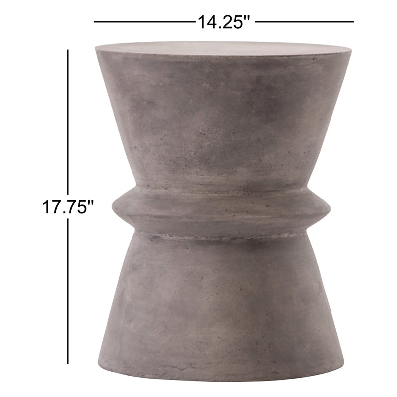 Lina End Table, Dark Gray