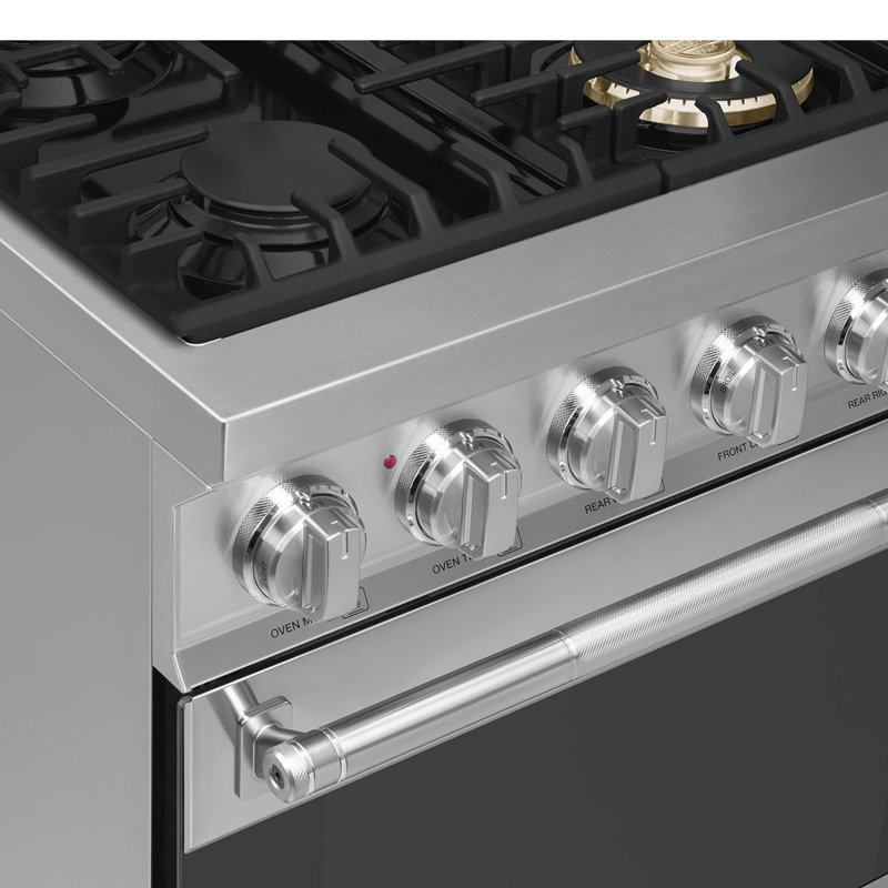 24" Professional Gas Range, Silver