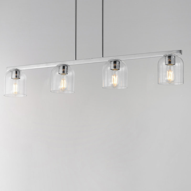 Luminaire suspendu Scoop-Linear, Chrome poli