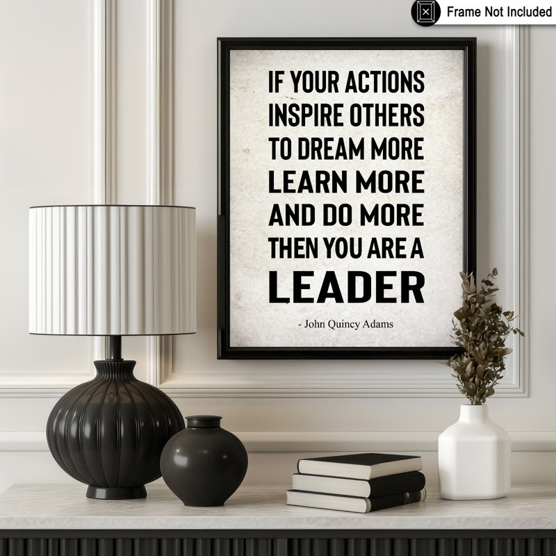 If Your Actions Inspire Others, Unframed, Poster, 12"H x 16"W