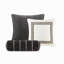 Ensemble de couette surdimensionné de 8 pièces en velours toutes saisons, noir et blanc, format Queen