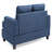 Chic Transitional Loveseat In Navy Blue-168089961
