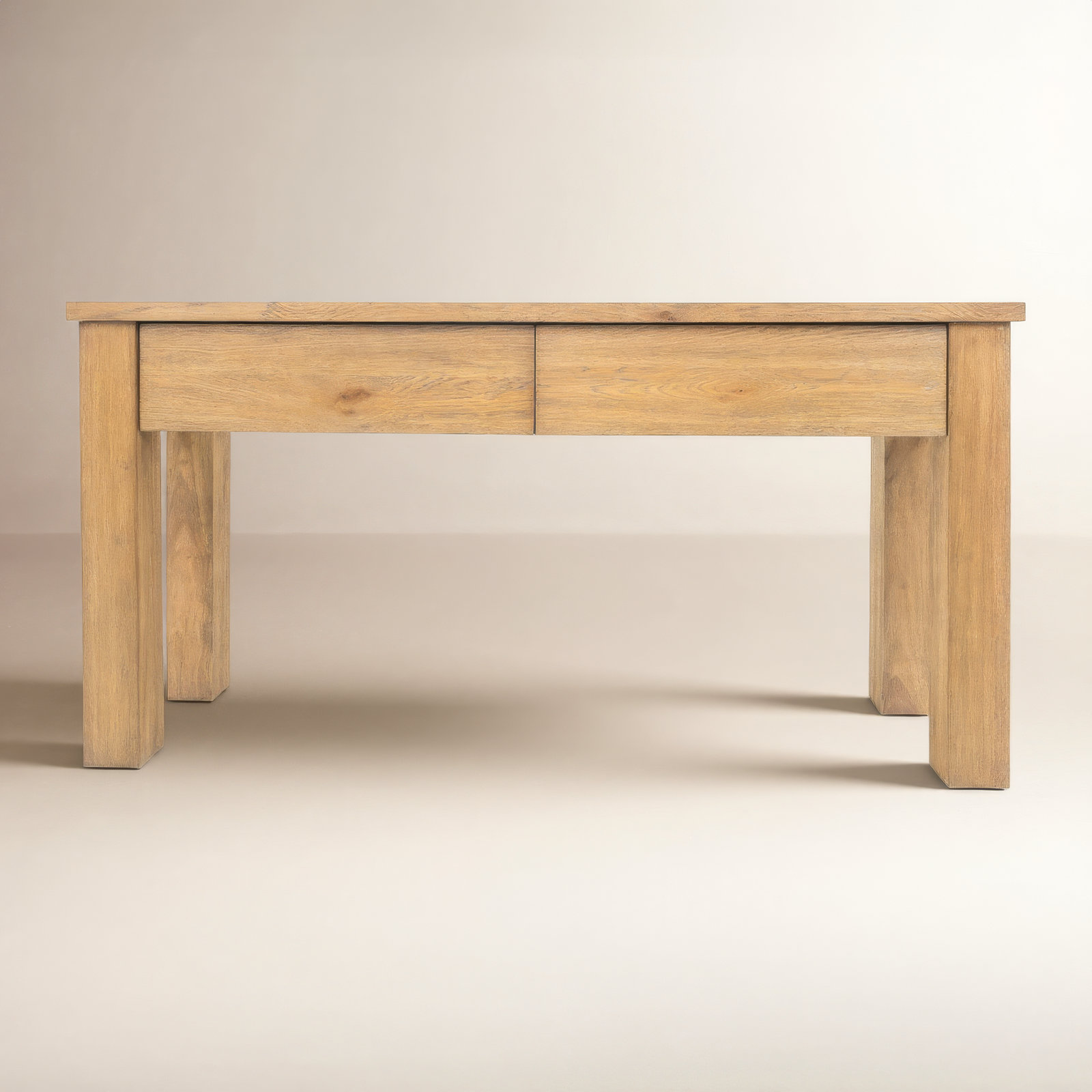 Dutton 60" Console Table, Mid Tone Oak
