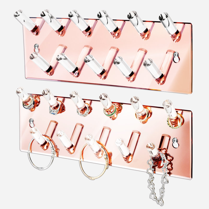 Porte-bijoux mural en acrylique