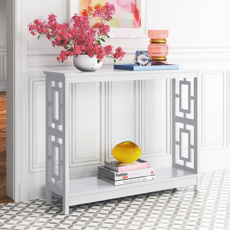 Console 39,5 po Carmeline, Blanc