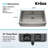 KRAUS Standart PRO™ 33-in Single Bowl Farmhouse Kitchen Sink with WasteGuard™ Garbage Disposal