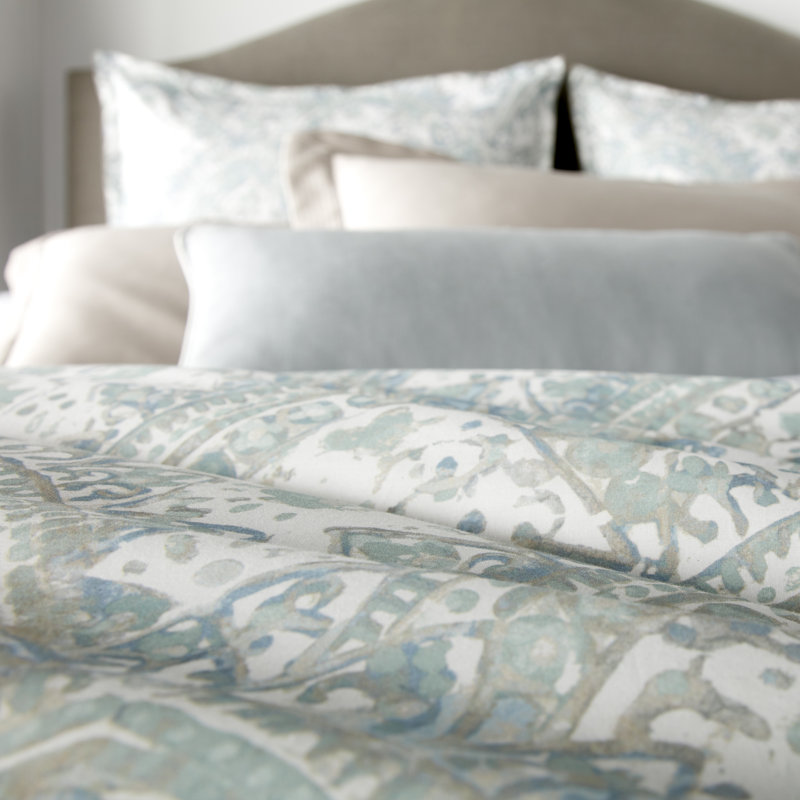 Seville Mineral Traditional Duvet Cover, Full/Queen Duvet Cover