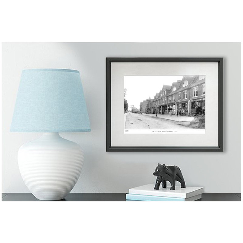 Cheriton, High Street 1903 - Single Picture Frame Print, 28cm H x 36cm W x 2.3cm D