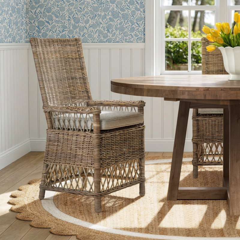 Lynnford 20'' H Cotton Blend Upholstered Armchair
