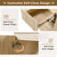 Meuble-lavabo mural simple de 91 cm (36 po) avec système de fermeture amortie