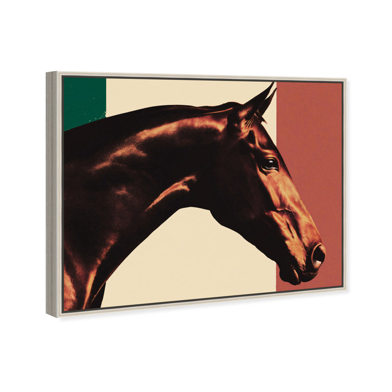 Hue Equine III Print by Oliver Gal, 25"H x 21"W, Silver Floater Frame