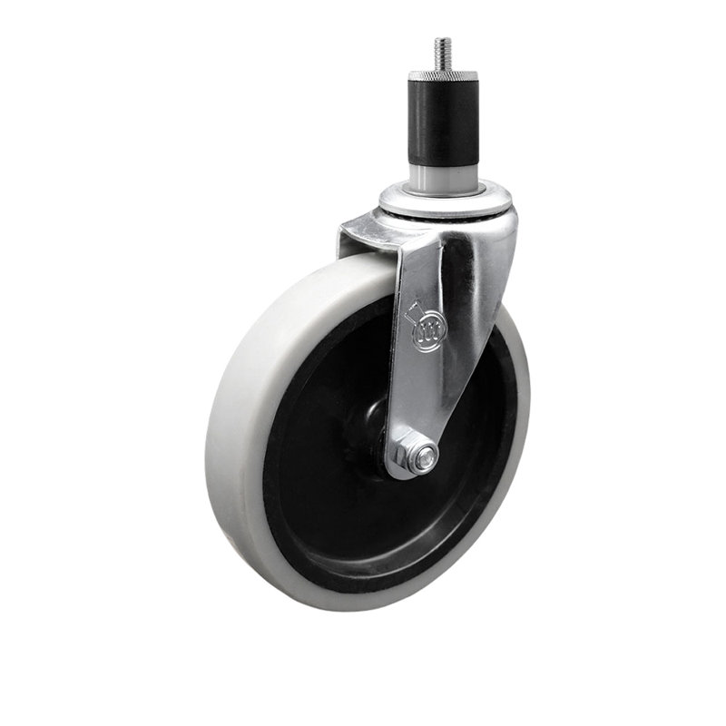 Thermoplastic Rubber Caster with Expanding Stem